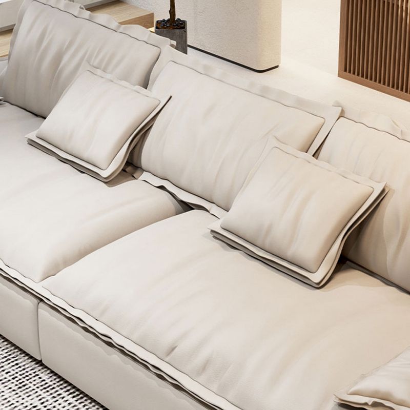 Modernismo cuscino da divano braccio top di divano in pelle finta con cuscini