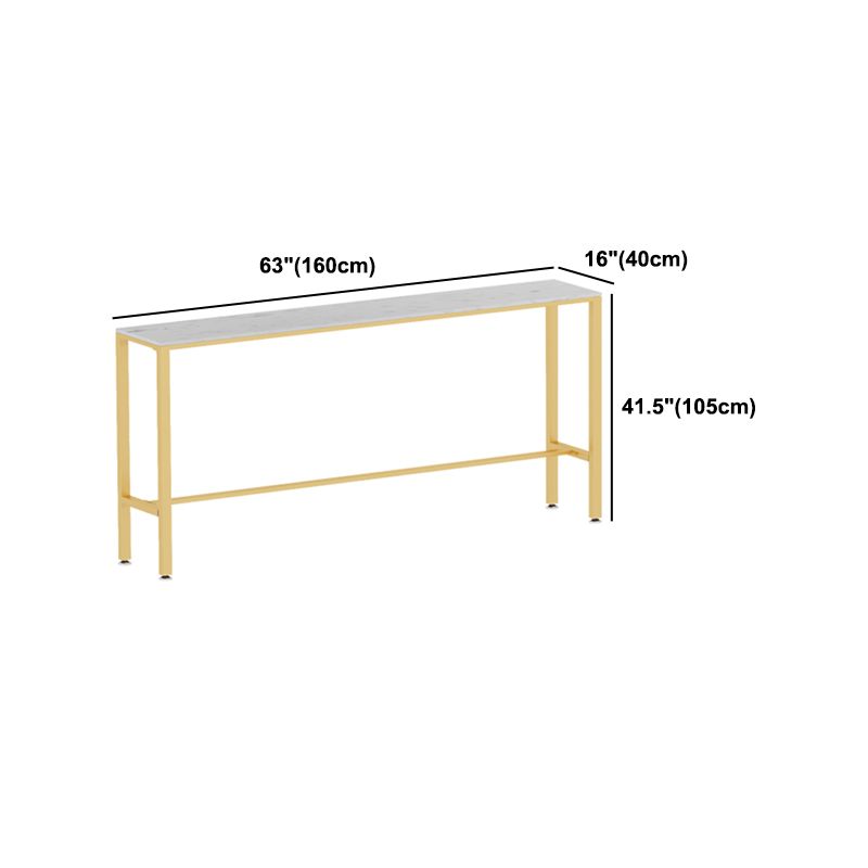 Glam Style Rectangle Bar Table 1/2/7 Pieces Faux Marble Counter Table Clearhalo 'Bar Furniture' 'furn' 'furn_home_bar_bar_sets' 'Furniture' 'Home Bars & Bar Sets' 'home_bar_bar_sets' 'Kitchen & Dining Furniture' 1200x1200_424f2b4e-8a4d-4e93-96dc-5c7bb14e4f68