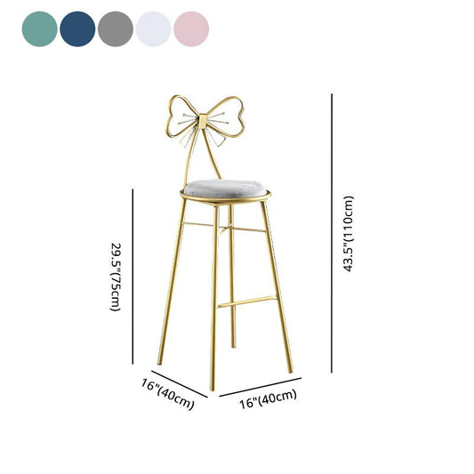 Upholstered Armless Glossy Bar Stools With Cushion And Metal Legs Clearhalo 'Bar Furniture' 'Bar Stools' 'bar_stools' 'furn' 'furn_bar_stools' 'furniture_bar_stools' 'Kitchen & Dining Furniture' 'kitchen&dining_furn' 'kitchen' 'kitchen_furn' Furniture' 1200x1200_42500edb-1a63-4213-af01-257ae57964a1