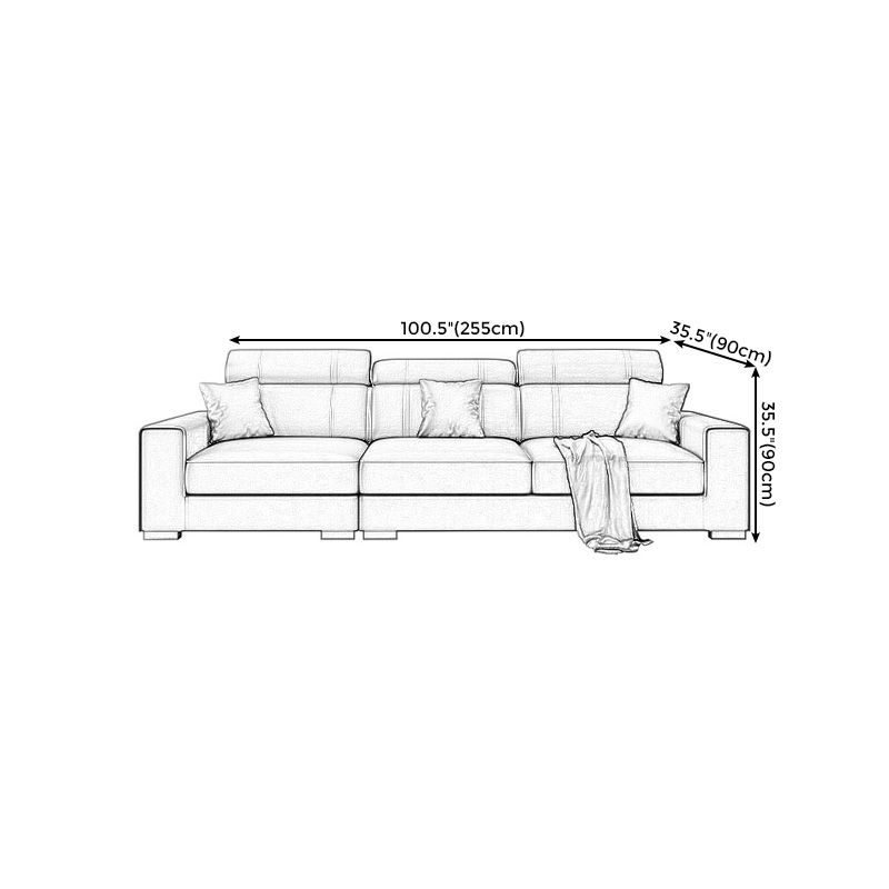 Modern Black Faux Leather Sectional Square Arm Sofa for Living Room Clearhalo 'furn' 'furn_sectionals' 'Furniture' 'furniture_sectionals' 'Living Room Furniture' 'Sectionals' 1200x1200_42505693-0959-4138-a5de-a77974902e67