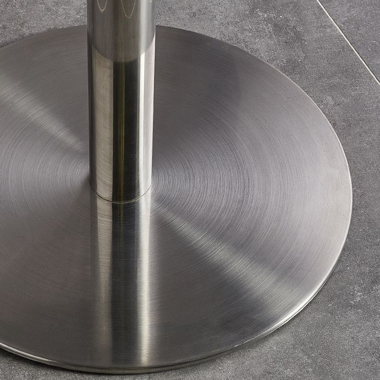 Metal Industrial Table Stainless Steel Top Dining Table with Pedestal Base Clearhalo ' dining_table' 'Dining Tables & Seating' 'Dining Tables' 'furn' 'furn_dining_table' 'Furniture' 'furniture_dining_table' 'Kitchen & Dining Furniture' 'kitchen&dining_furn' 'kitchen' 'kitchen_dining_table' 1200x1200_42506247-ea84-4bcf-8d58-8451eb3f27e9