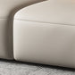 Contemporary Leather Wood Frame Pillow Top Arm Sofa For Living Room
