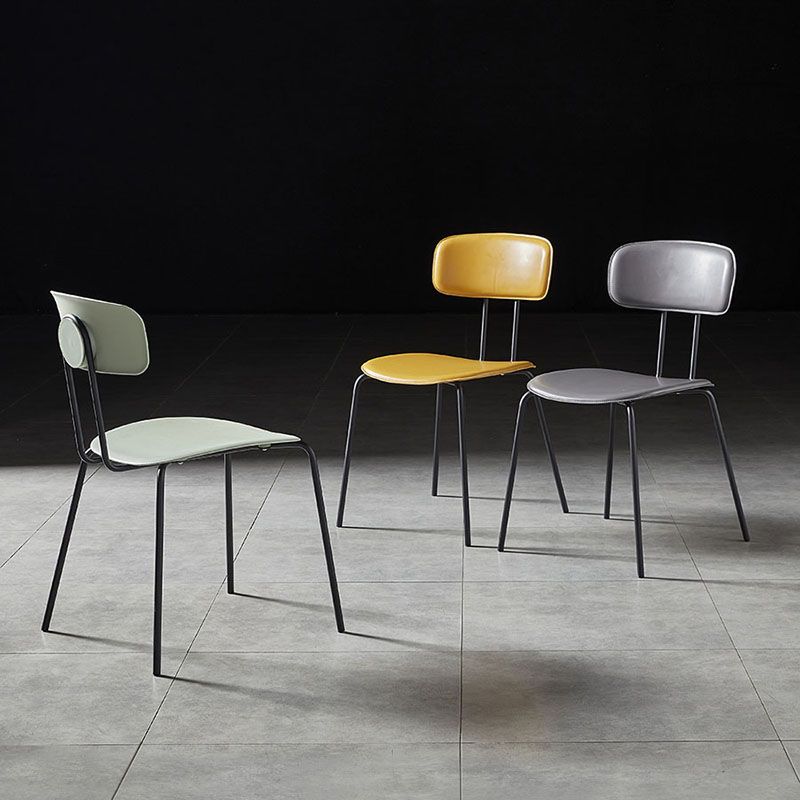 Industrial Design Open Back Dining Side Chairs Armless Dining Side Chairs for Kitchen Clearhalo ' kitchen&dining_furn' 'Dining Chairs' 'Dining Tables & Seating' 'dining_chair' 'Furniture' 'furniture_dining_chair' 'Kitchen & Dining Furniture' 'kitchen' 1200x1200_4253b86f-dd70-4b66-bae1-b2b7b06d7b95