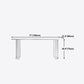 White Stone Dining Table Contemporary Dining Table with Sled Base Clearhalo 'Dining Tables & Seating' 'Dining Tables' 'dining_table' 'furn' 'furn_dining_table' 'Furniture' 'furniture_dining_table' 'Kitchen & Dining Furniture' 'kitchen' 'kitchen_dining_table' 1200x1200_425725aa-e7a5-4973-a8df-b5a887453fef