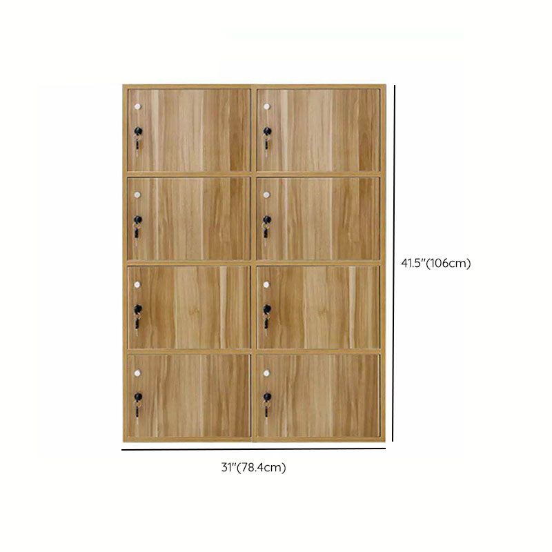 Matte afwerking niet-hangende kast moderne houten opbergkast met scharnierende deuren