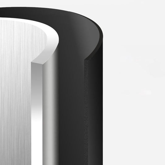 Urban Closed Back Bookshelf Metal Vertical Bookcase for Living Room