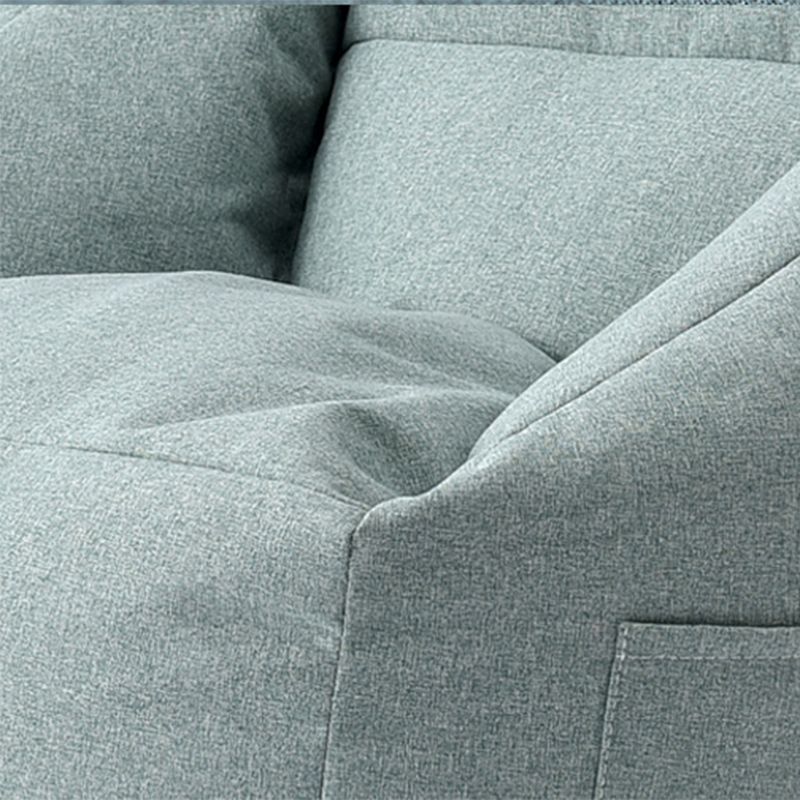 Linnen vat accentstoel 25,98 "l x 25,98" w x 27.55 "h wasbare stoel met opslag