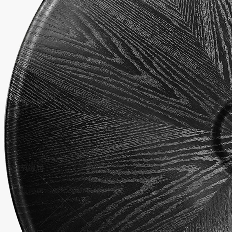 Nordic Style Cocktail Table Walnut/black Wood Round Coffee Table Clearhalo 'Coffee & Accent Tables' 'Coffee Tables' 'coffee_tables' 'furn' 'furn_coffee_tables' 'Furniture' 'furniture_coffee_tables' 'Living Room Furniture' 1200x1200_425bb60c-2a08-400b-8970-40ded1918cb5