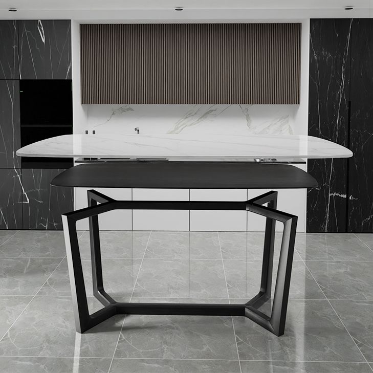 Modern Dining Table Rectangle Dining Sintered Stone Table for Restaurant Clearhalo 'Dining Tables & Seating' 'Dining Tables' 'dining_table' 'furn' 'furn_dining_table' 'Furniture' 'furniture_dining_table' 'Kitchen & Dining Furniture' 'kitchen' 'kitchen_dining_table' 1200x1200_425c1447-c3f0-44bc-bdaa-86fdb2da6c83