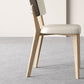 Contemporary Matte Finish Ash Wood Dining Chair for Living Room