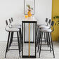 Industrial Sintered Stone Bar Table Dining Table for Kitchen Living Room Clearhalo 'Bar Furniture' 'Bar Tables' 'bar_tables' 'furn' 'furn_bar_tables' 'Furniture' 'Kitchen & Dining Furniture' 1200x1200_425ec3ad-c585-4e4e-908b-22d522272d14
