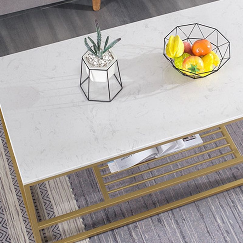 Glam Rectangular Coffee Table Frame 1 Coffee Table for Living Room Clearhalo 'Coffee & Accent Tables' 'Coffee Tables' 'coffee_tables' 'furn' 'furn_coffee_tables' 'Furniture' 'Living Room Furniture' 1200x1200_425edcca-caf8-4705-b0dc-246be2d06a04