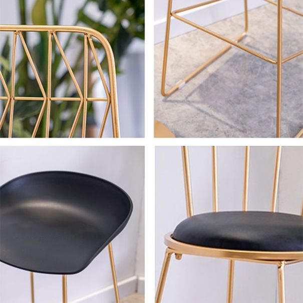 1/3/4 Piezas Mesa de barra de hierro glamorial Juego de bistro redondo con tapa de mármol de imitación negra