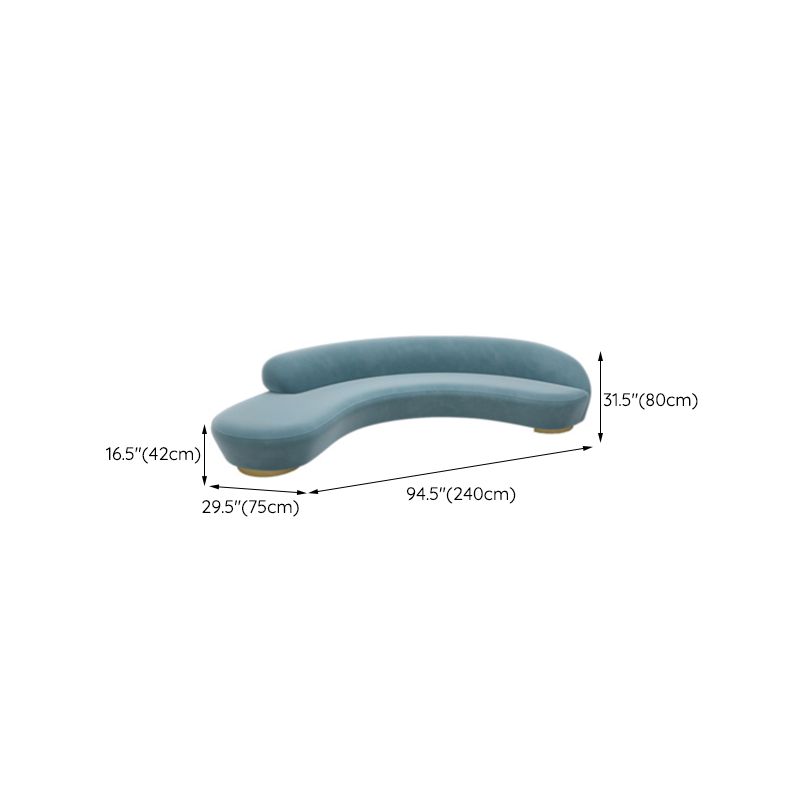 Scandinavian Cushions Tuxedo Arm Curved Living Room Fabric Settee Clearhalo 'furn' 'furn_sofas' 'Furniture' 'Living Room Furniture' 'Sofa' 'sofas' 1200x1200_425f85d6-78d1-4f25-87b7-3b0fcc31b8da
