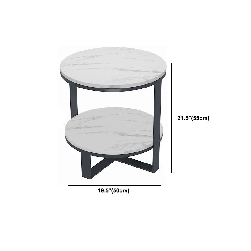 Stone Modern Bed Nightstand 1 Shelf Open Storage Night Table Clearhalo 'Bedroom Furniture' 'furn' 'furn_night_stand' 'Furniture' 'night_stand' 'Nightstands' 1200x1200_42607bd5-fe8b-4537-a4a4-f2c5ba8ea528