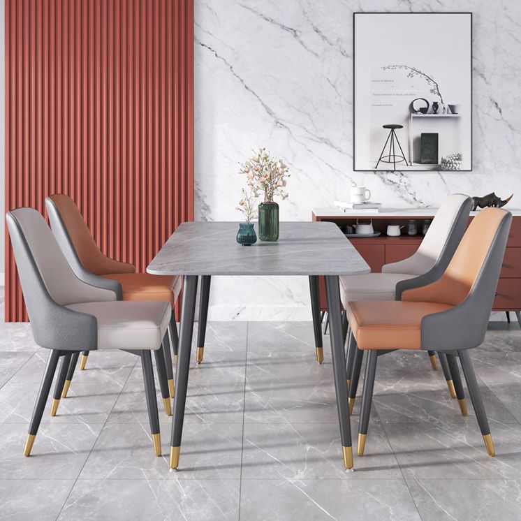Silla de comedor Parsons contemporánea, silla lateral tapizada para comedor