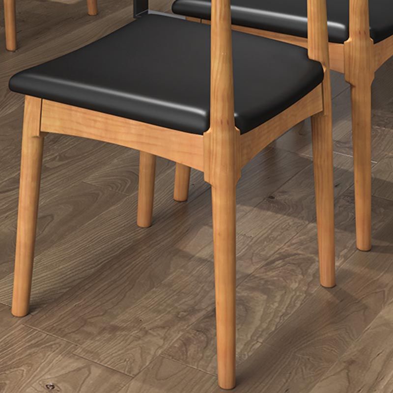Modern 1/5/7 Pieces Dining Set Rectangle Pine Wood Dining Table for Dining Room Kitchen Clearhalo 'Dining Room Sets' 'Dining Tables & Seating' 'dining_room_set' 'furn' 'furn_dining_room_set' 'Furniture' 'Kitchen & Dining Furniture' 1200x1200_42612111-a091-4b83-b16b-1f77fca27c16