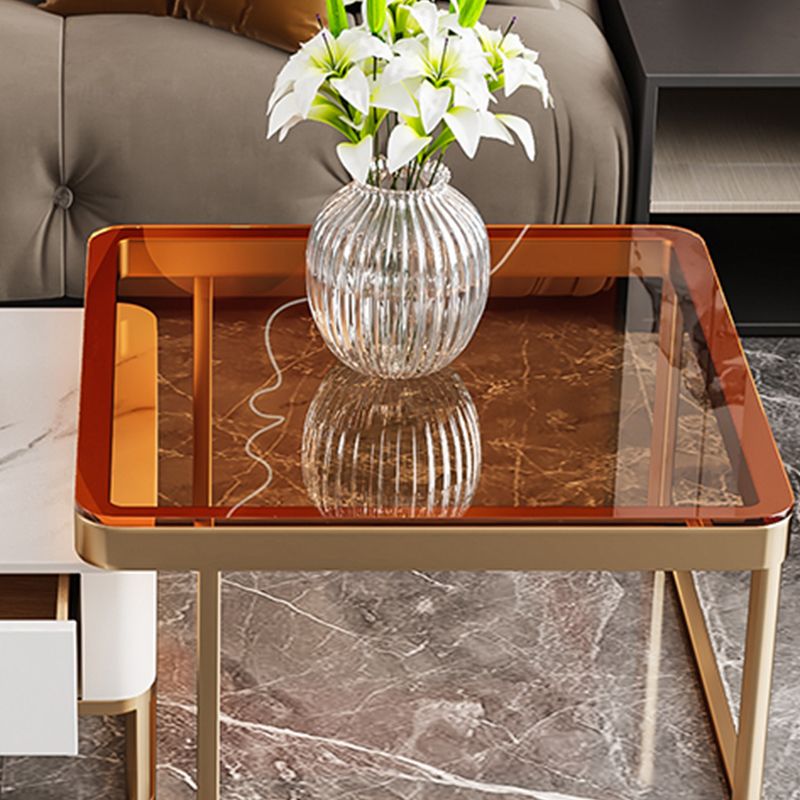 Frame frame salontafel glamour vierkante cocktailtafel met lade