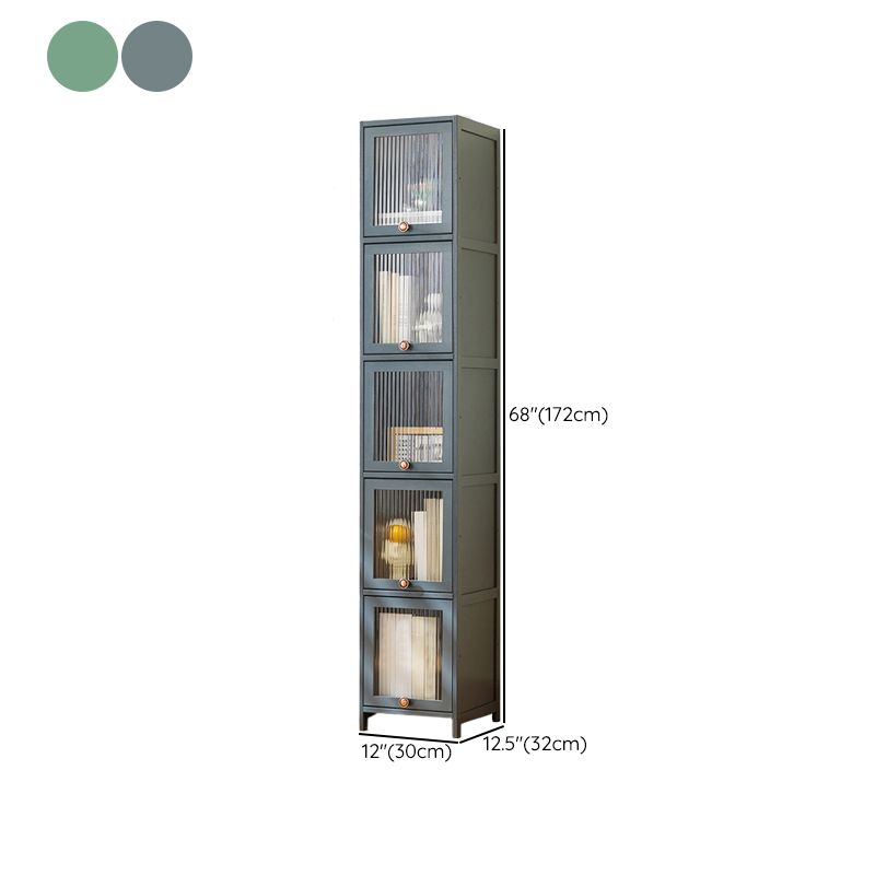 Bamboo Standard Bookcase Scandinavian Closed Back Bookshelf with Cabinets Clearhalo 'Bookcases' 'furn' 'furn_bookcases' 'Furniture' 'Office Furniture' 1200x1200_4263a1df-9df3-4537-bdd2-7f77eeb7656e