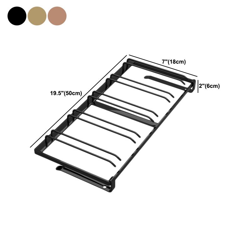 Porta moderna in vetro in metallo e staminato per il vino appeso per cucina