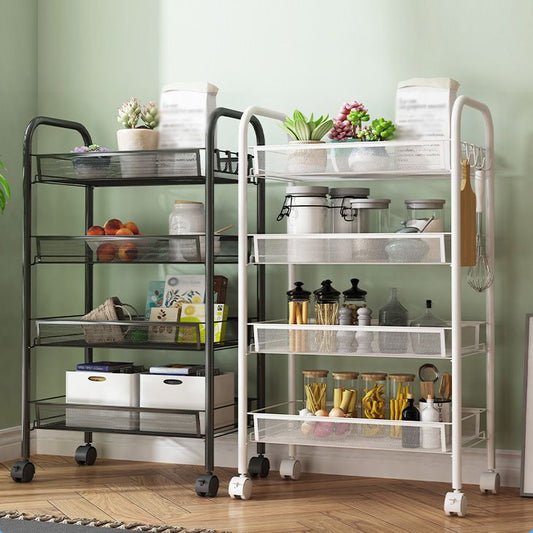 Modern Steel Etagere Bookshelf 3/4/5-Shelf Vertical Open Bookcase with Caster Wheels Clearhalo 'Bookcases' 'furn' 'furn_bookcases' 'Furniture' 'Office Furniture' 1200x1200_4264d1b6-d0ce-422b-90b8-28d62d04f3dc