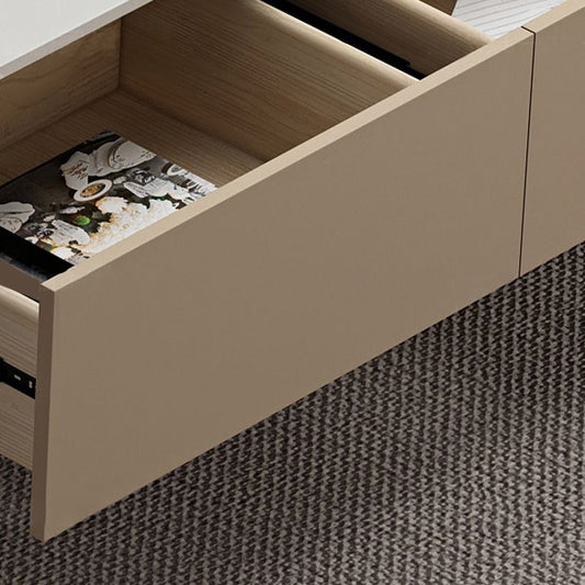 Console TV di archiviazione mediata moderna con console TV con 2 cassetti