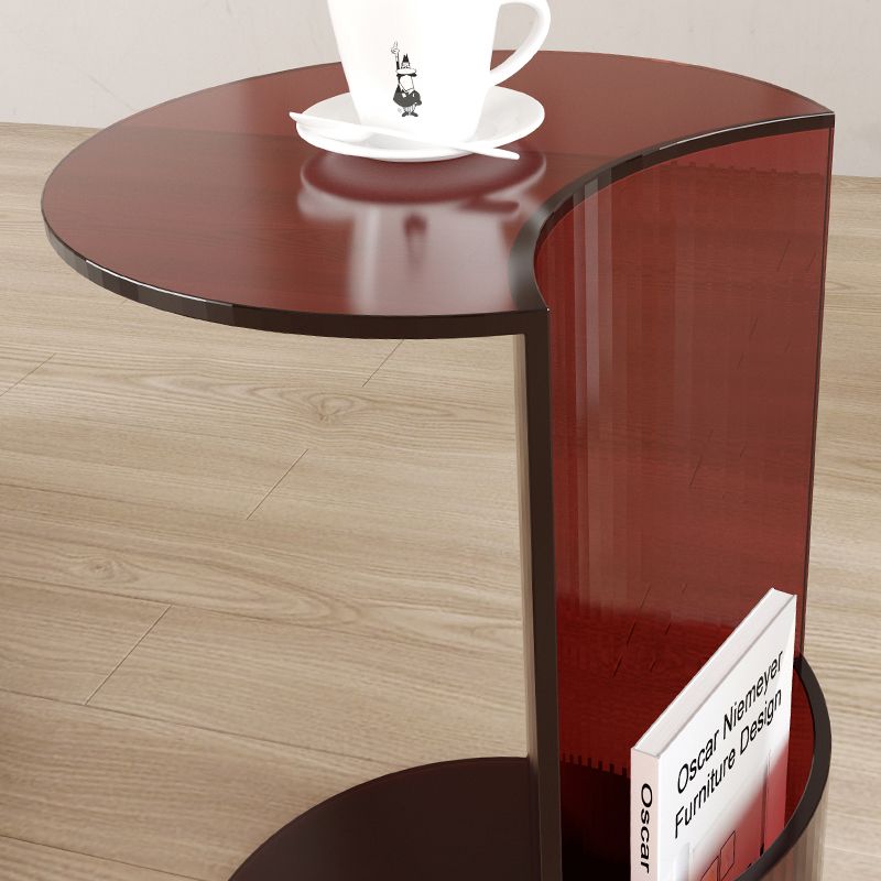 Tavolo da angolo acrilico moderno C End Table per soggiorno