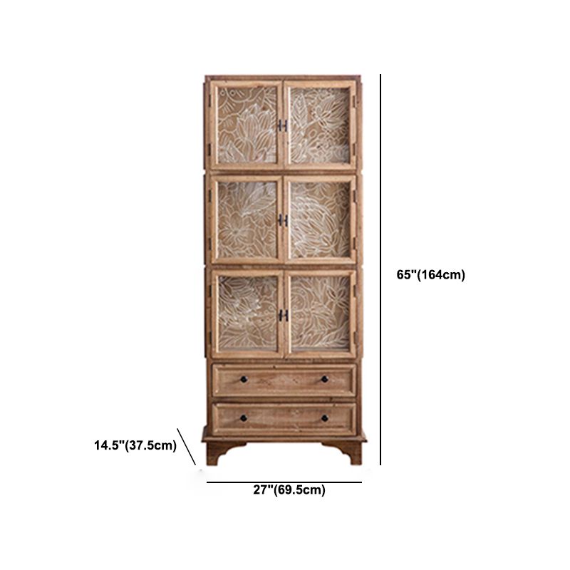 Mobile moderno curiosità in legno porte in vetro armadio di stoccaggio con porte per sala da pranzo
