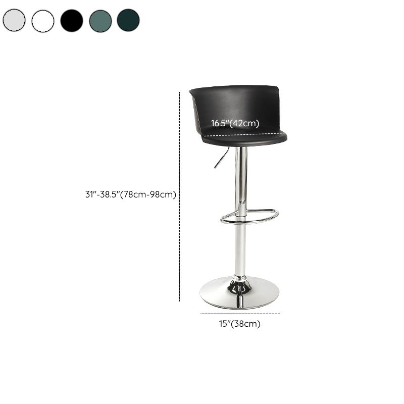 Modern Style Counter Stool Adjustable Height Stool with Footrest