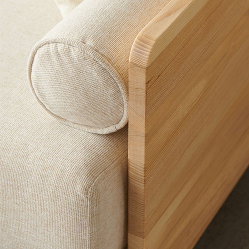 Linen Modern Square Arm Sofa Standard Wooden Sofa for Living Room, Apartment Clearhalo 'Furniture' 'furniture_sofas' 'Living Room Furniture' 'Sofa' 'sofas' 1200x1200_4268e32e-b333-4227-8234-709ebf0191e6