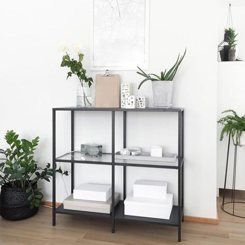 Tabella dell'accento console contemporanea a 3 battitura tavolo da divano console di finitura antica in metallo