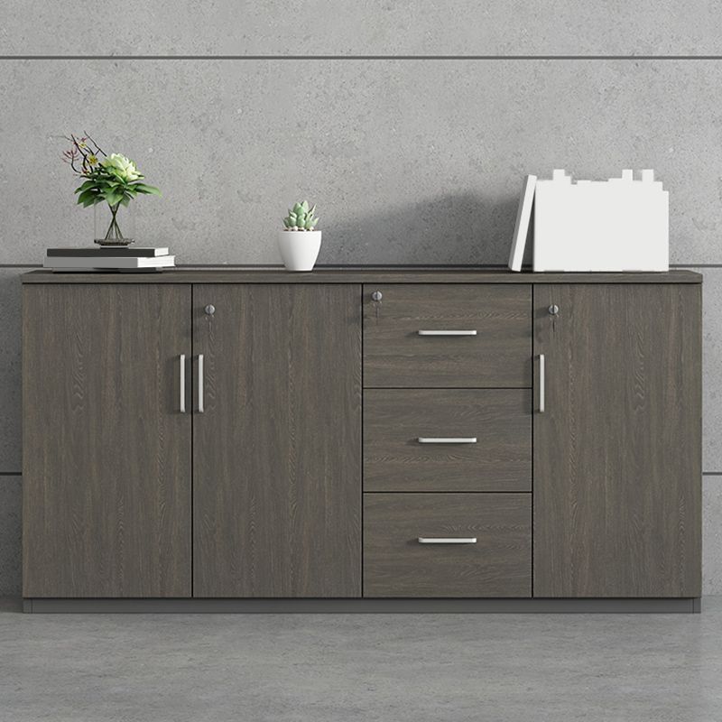 Archivos de estilo nórdico Archivo de madera sólida Llave de bloqueo Horizontal Archivo de archivos Oficina