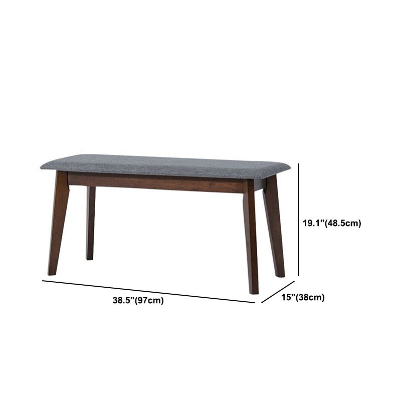 Contemporary Seating Bench Solid Wood Bench with Squared Legs Clearhalo 'Benches' 'Chairs & Seating' 'furn' 'furn_benches' 'Furniture' 'Living Room Furniture' 1200x1200_426c10de-2455-41b1-95ad-5c4531487932