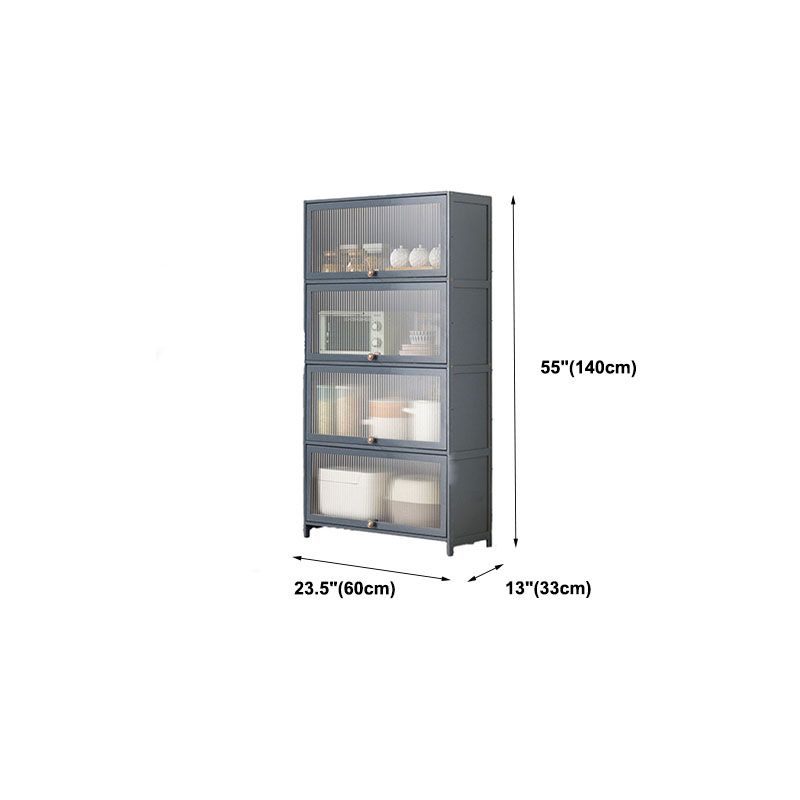 Sideboard in legno ingegnerizzato per porte della scheda laterale grigia per sala da pranzo