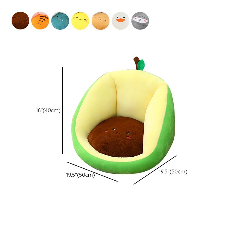 Contemporary Pouf Ottoman Velvet Upholstered Tear Resistant Animal Shape Ottoman Clearhalo 'furn' 'furn_ottomans_poufs' 'Furniture' 'Living Room Furniture' 'Ottomans & Poufs' 'ottomans_poufs' 1200x1200_426e9ea7-67c0-45dd-afbb-3cde8c1e7778