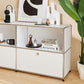 Stainless Steel Sideboard Contemporary Style Storage Dining Sideboard Clearhalo 'buffet_sideboard' 'Buffets & Sideboards' 'furn' 'furn_buffet_sideboard' 'Furniture' 'Kitchen & Dining Furniture' 1200x1200_427134b4-4673-4002-9578-8a25ae566f2e