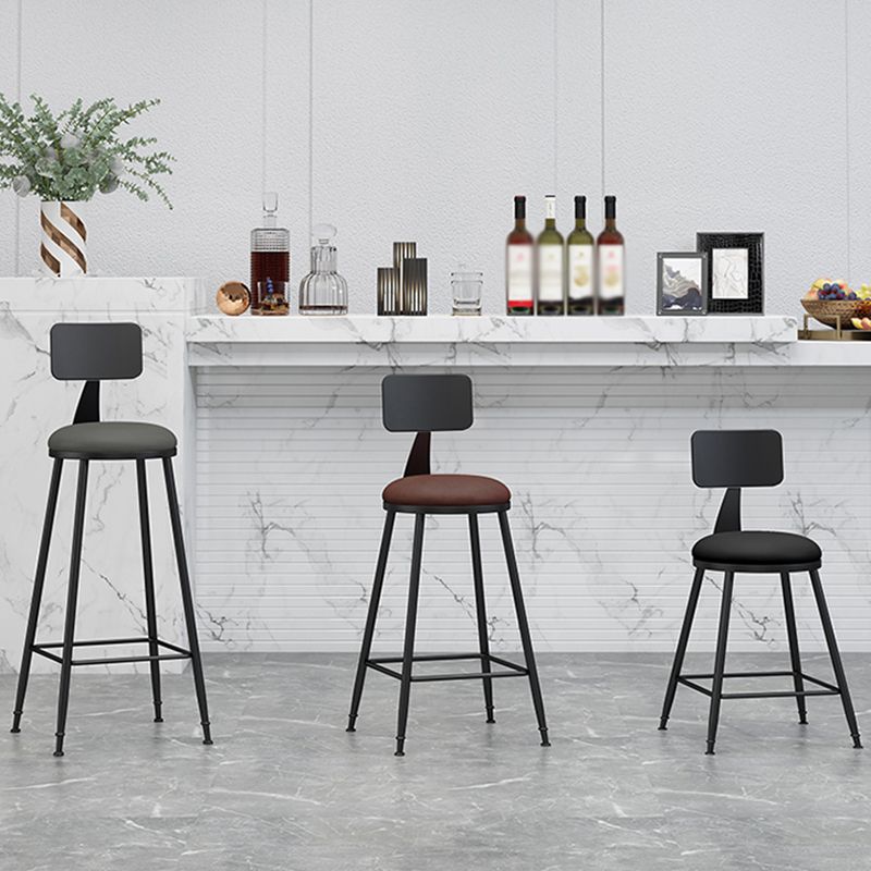 Nordic Iron Low Back Barstool Simple Indoor Tall Stool for Indoor Clearhalo 'Bar Furniture' 'Bar Stools' 'bar_stools' 'furn' 'furn_bar_stools' 'furniture_bar_stools' 'Kitchen & Dining Furniture' 'kitchen&dining_furn' 'kitchen' 'kitchen_furn' Furniture' 1200x1200_4271e454-2624-4198-97c2-82b0ba3fa32c