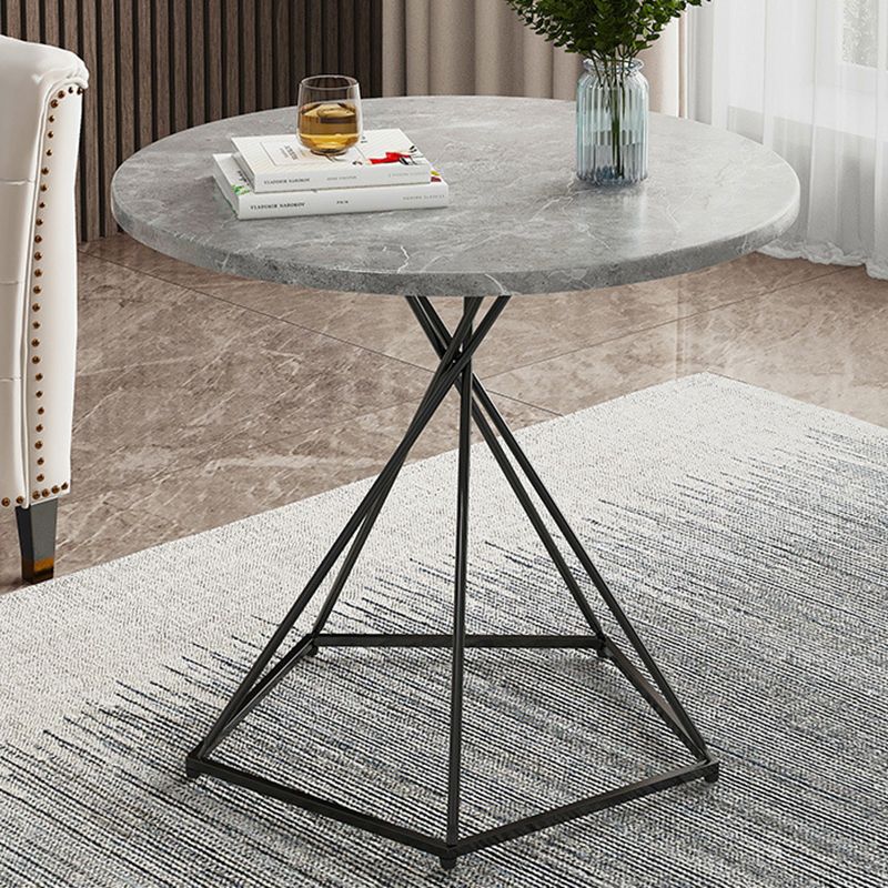 Frame Coffee Table Minimalist Wood Round Coffee Table for Living Room