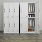 Armoire blanche moderne en métal pour armoire finale mate à la maison avec porte à charnière