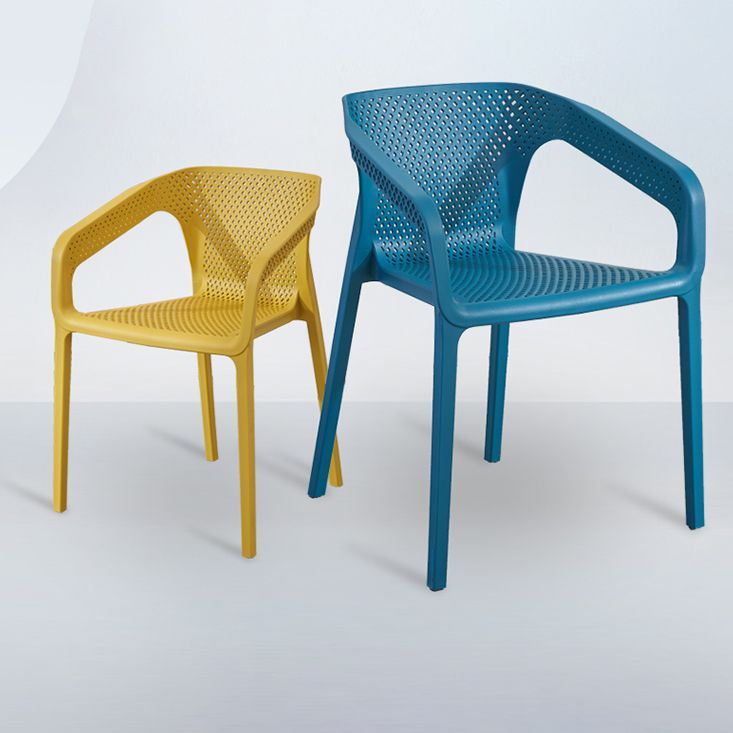 Plastic Scandinavian Arm Chair Kitchen Dining Room Cross Back Chair Clearhalo 'Dining Chairs' 'Dining Tables & Seating' 'dining_chair' 'furn' 'furn_dining_chair' 'Furniture' 'furniture_dining_chair' 'Kitchen & Dining Furniture' 1200x1200_4273a501-4cd7-4c9d-a13b-d53e86fa0e68