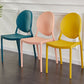 Plastic Modern Chair 16.1" Wide King Louis Back Side Chair Set