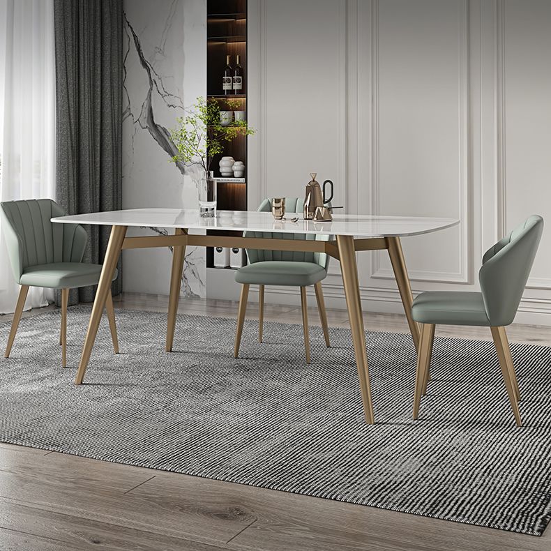 Contemporary Table Dining Set with Sintered Stone Table and Upholstered Chairs Clearhalo 'Dining Room Sets' 'Dining Tables & Seating' 'dining_room_set' 'furn' 'furn_dining_room_set' 'Furniture' 'furniture_dining_room_set' 'Kitchen & Dining Furniture' 'kitchen&dining_furn' 'kitchen' 1200x1200_4277403c-d3f8-41f0-b2a0-d0decc6173b1