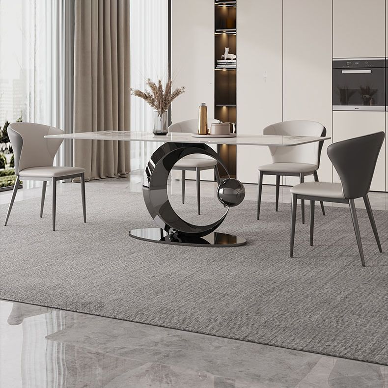 1/4/5/7 Pieces Dining Chairs Set White Rectangular Dining Room Table for Home Clearhalo 'Dining Room Sets' 'Dining Tables & Seating' 'dining_room_set' 'furn' 'furn_dining_room_set' 'Furniture' 'furniture_dining_room_set' 'Kitchen & Dining Furniture' 'kitchen&dining_furn' 'kitchen' 1200x1200_4278ee86-d865-432e-89f5-db63ac1a1ddf