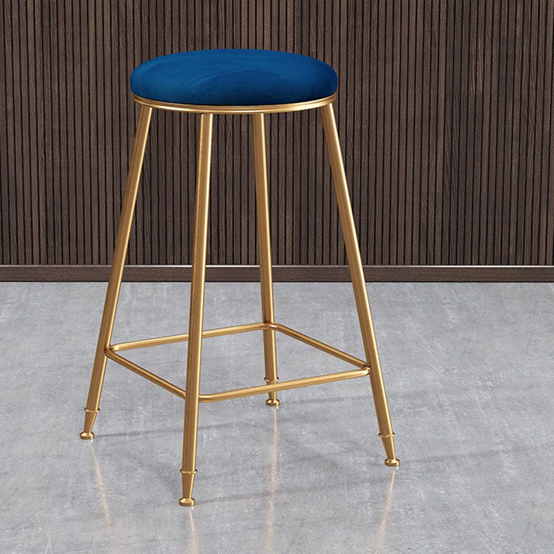 Nordic Design Stackable Backless Barstools for Home Upholstered Bar Stools with Metal Legs Clearhalo 'Bar Furniture' 'Bar Stools' 'bar_stools' 'furn' 'furn_bar_stools' 'Furniture' 'furniture_bar_stools' 'Kitchen & Dining Furniture' 1200x1200_427aebc4-a00a-4a46-9cde-3565bd2a4c3d