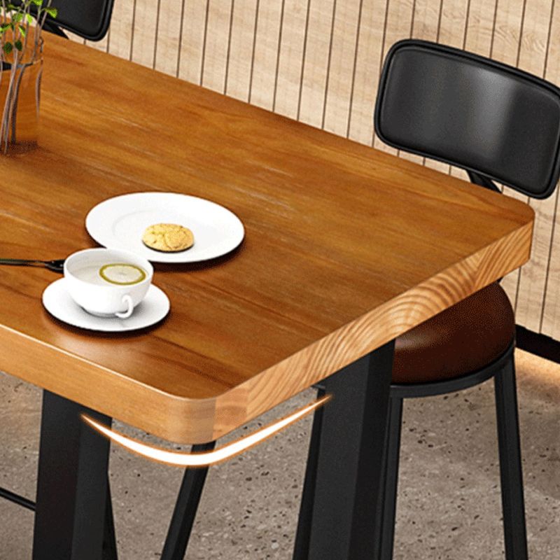 1/9 pezzi sgabello da bar e tavolo set da tavolo rettangolare pub