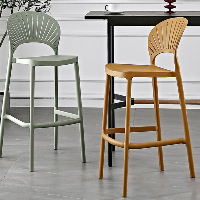 Contemporary Stackable Counter Stools Colorful Indoor Bar Stool, Set of 4 Clearhalo 'Bar Furniture' 'Bar Stools' 'bar_stools' 'furn' 'furn_bar_stools' 'furniture_bar_stools' 'Kitchen & Dining Furniture' 'kitchen&dining_furn' 'kitchen' 'kitchen_furn' Furniture' 1200x1200_427c4303-1ad8-4c04-a220-e7617483b34e