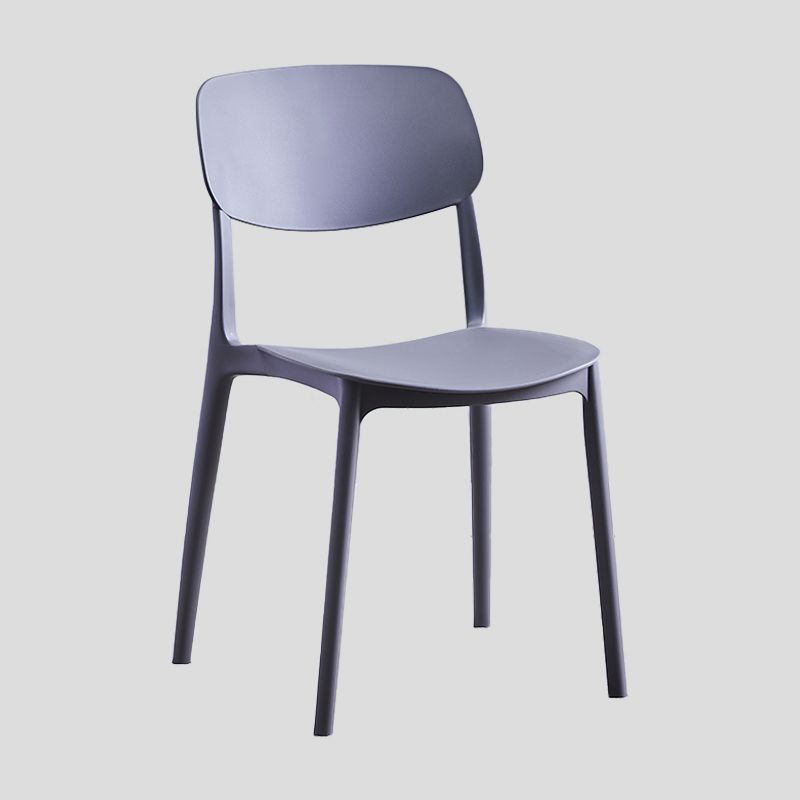 Contemporary Style Plastic Dining Chairs Open Back Dining Side Chair for Kitchen Clearhalo ' kitchen&dining_furn' 'Dining Chairs' 'Dining Tables & Seating' 'dining_chair' 'furn' 'furn_dining_chair' 'Furniture' 'furniture_dining_chair' 'Kitchen & Dining Furniture' 'kitchen' 1200x1200_427d1691-5d3d-4c2a-b041-e482048d651c