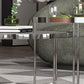 Round Cross Legs Coffee Table Stainless Steel Cocktail Table Clearhalo 'Coffee & Accent Tables' 'Coffee Tables' 'coffee_tables' 'furn' 'furn_coffee_tables' 'Furniture' 'Living Room Furniture' 1200x1200_4280d6d7-2d40-4798-8bee-b828b69351f0