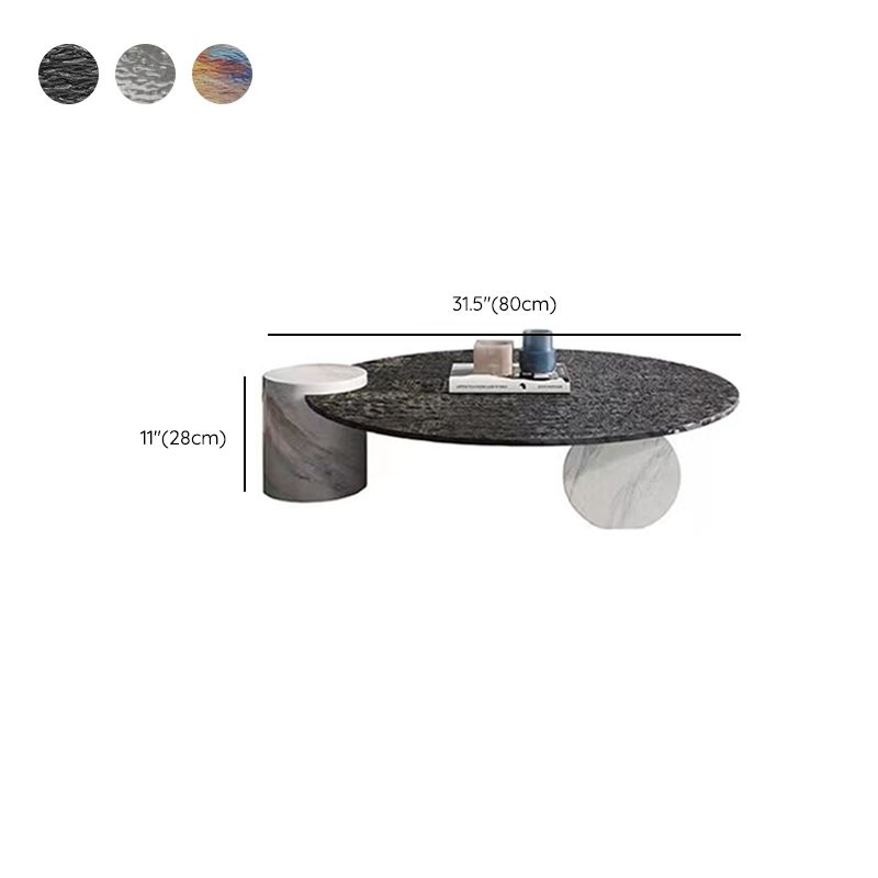 Tropical Round Cocktail Table Glass Pedestal Single Coffee Table Clearhalo 'Coffee & Accent Tables' 'Coffee Tables' 'coffee_tables' 'furn' 'furn_coffee_tables' 'Furniture' 'Living Room Furniture' 1200x1200_42814c3b-3f6d-4628-a45a-4112a799d130