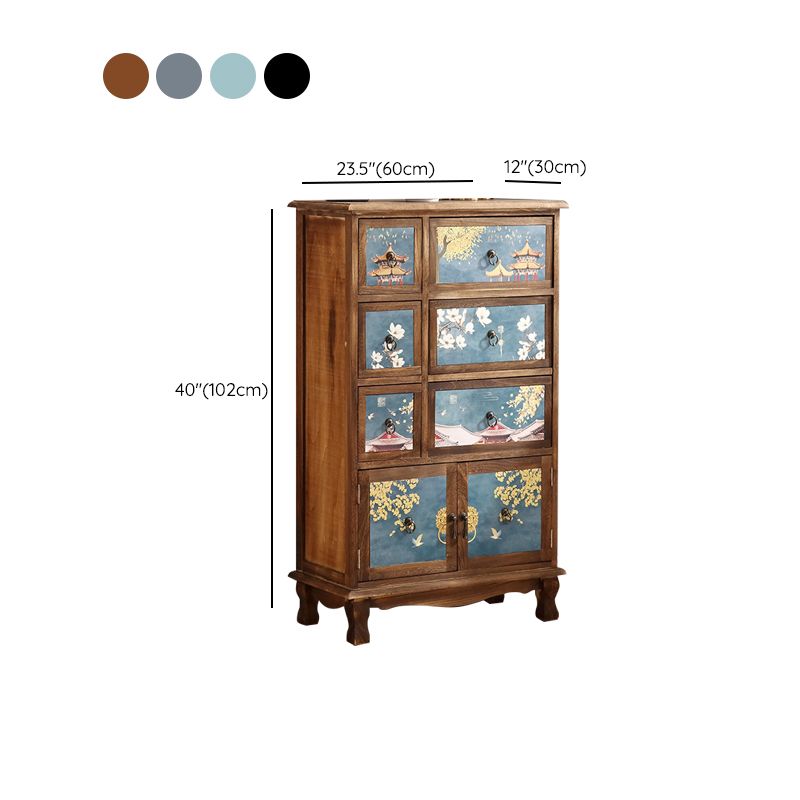 Nautische combo-dressoir massief houten opbergkist dressoir voor slaapkamer